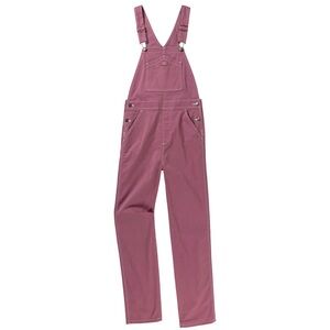 Dickies Women's Pink Rose Denim Overalls, sz XL